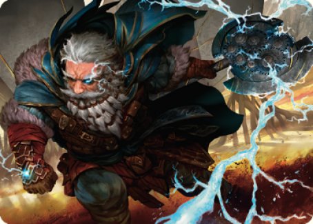 Tarjeta de arte de infantería electrostática [Serie de arte Dominaria United] 