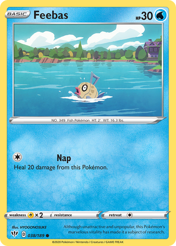 Feebas (038/189) [Espada y escudo: Oscuridad en llamas] 