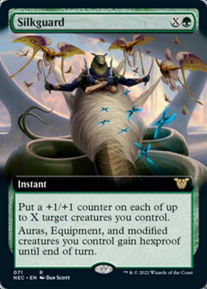 Silkguard (arte extendido) [Kamigawa: Neon Dynasty Commander] 