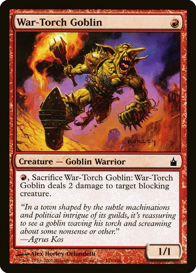 Duende de la antorcha de guerra [Ravnica: Ciudad de los gremios] 