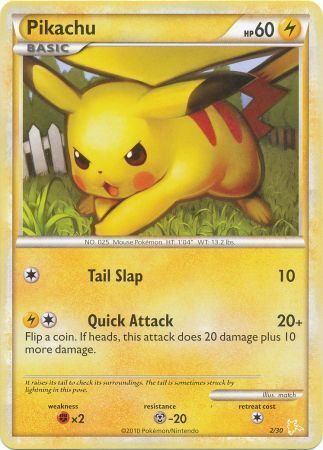 Pikachu (2/30) [HeartGold y SoulSilver: Kit de entrenador - Raichu] 