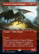 Dragón de cobre antiguo (arte alternativo sin fronteras) [Commander Legends: Battle for Baldur's Gate] 