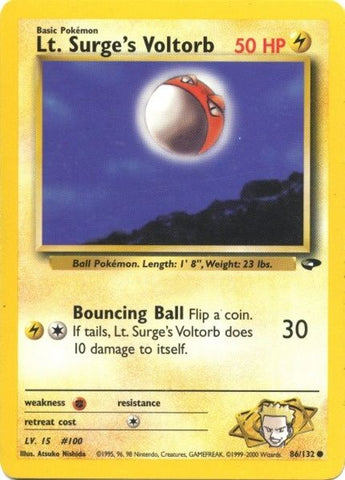 Voltorb del teniente Surge (86/132) [Gym Challenge Unlimited] 