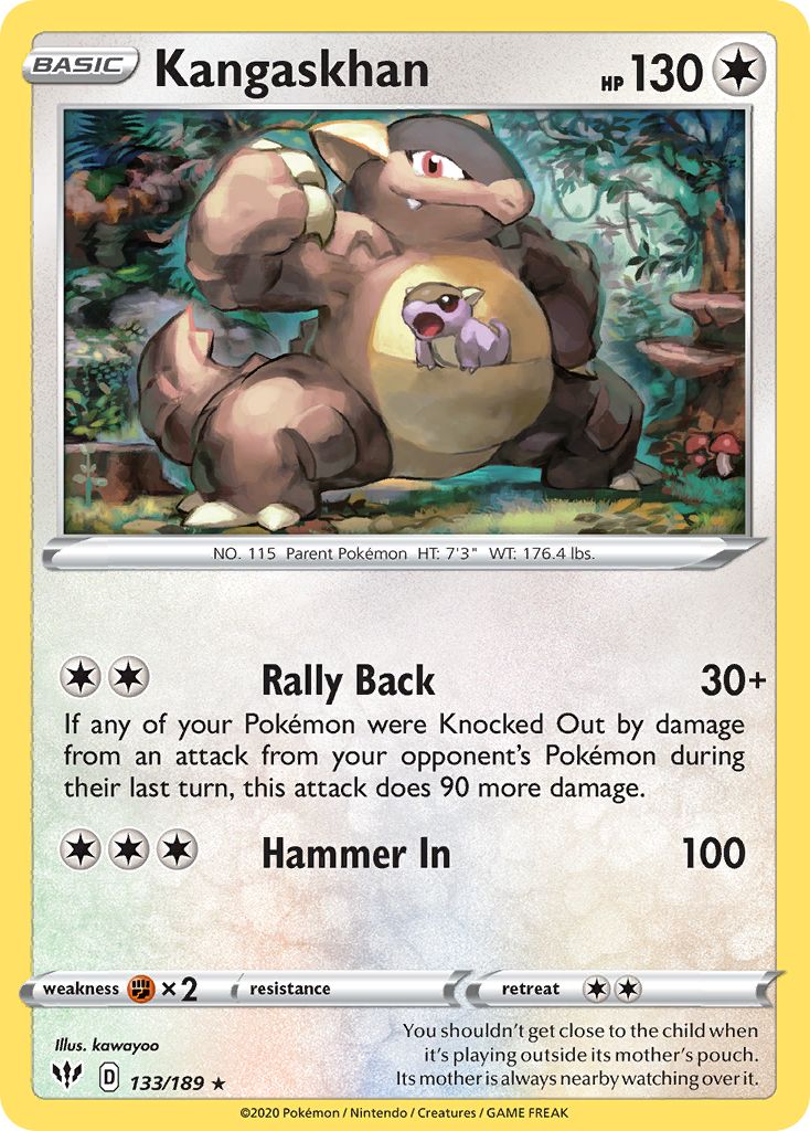 Kangaskhan (133/189) [Espada y escudo: Oscuridad en llamas] 