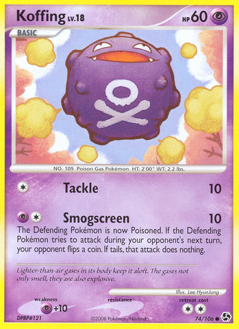 Koffing (74/106) [Diamante y Perla: Grandes encuentros] 