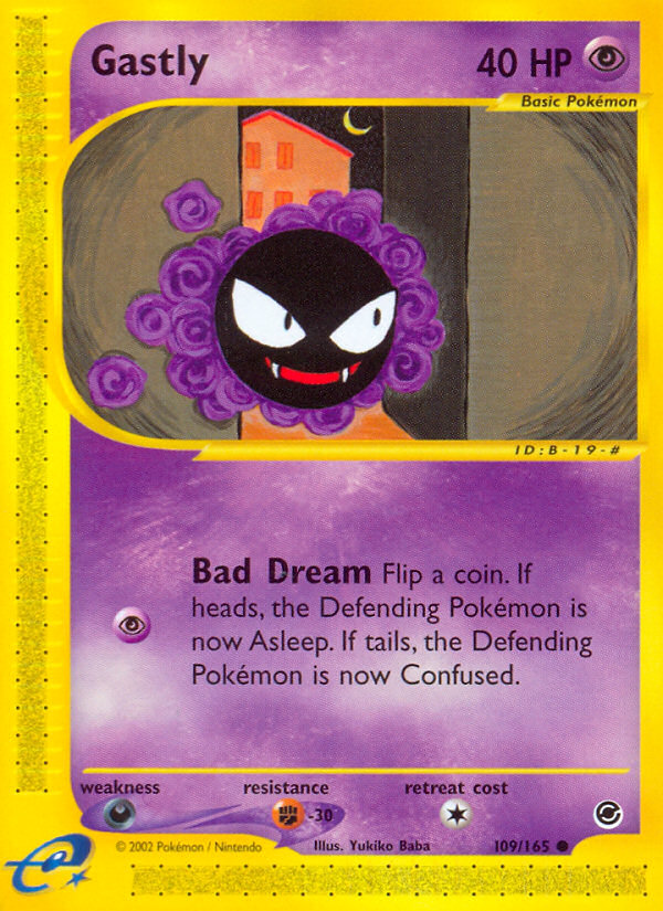 Gastly (109/165) [Expedición: Conjunto básico] 