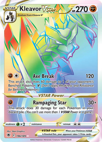 Kleavor VSTAR (196/189) [Espada y escudo: Resplandor astral] 