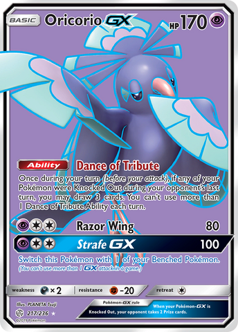 Oricorio GX (217/236) [Sol y Luna: Eclipse Cósmico] 