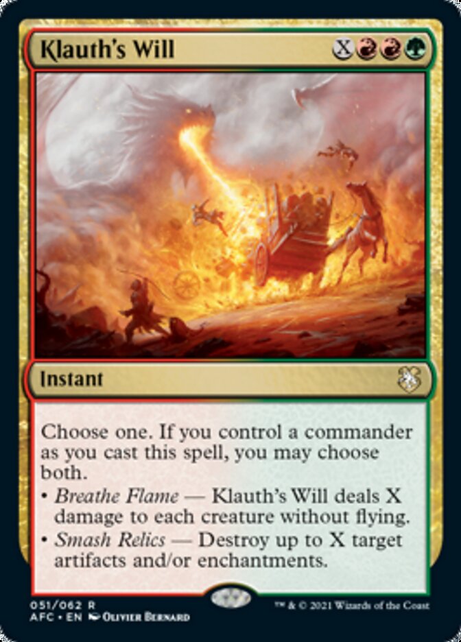 La voluntad de Klauth [Dragones y Mazmorras: Aventuras en los Reinos Olvidados Commander] 