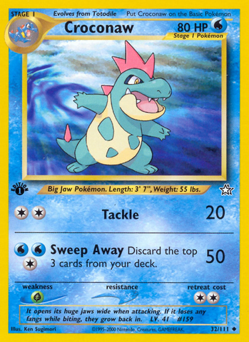 Croconaw (32/111) [Neo Génesis 1.ª edición] 