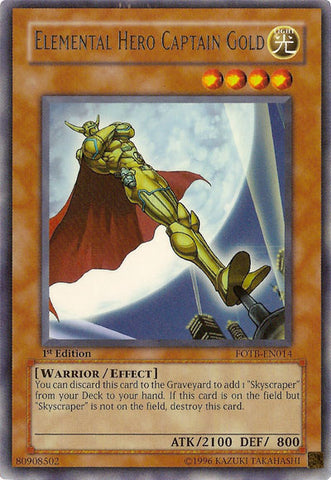 Héroe Elemental Capitán Oro [FOTB-EN014] Ultra Raro 