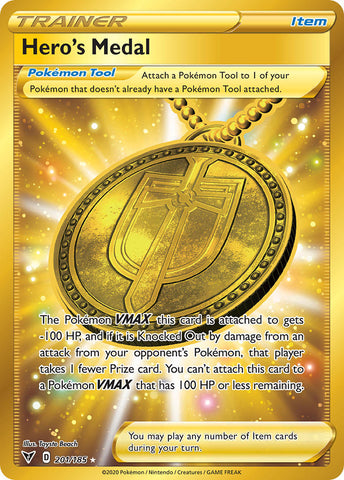 Medalla del héroe (201/185) [Espada y escudo: voltaje vivo] 