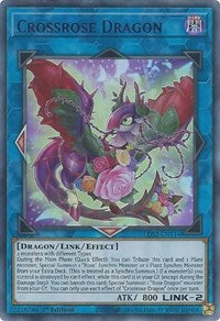 Dragón Crossrose (Púrpura) [LDS2-EN114] Ultra raro 