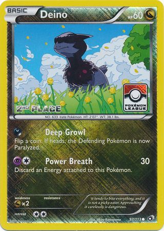 Deino (97/113) (Promoción de liga, segundo lugar) [Blanco y negro: Tesoros legendarios] 