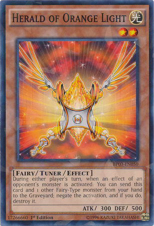 Heraldo de la Luz Naranja [BP03-EN050] Shatterfoil Raro 