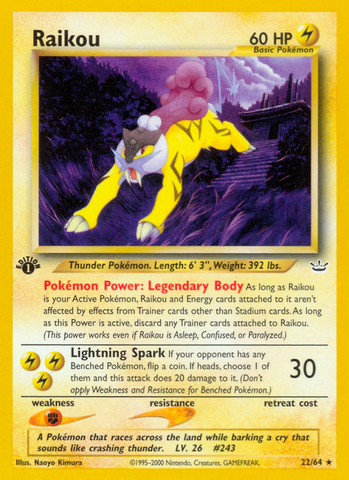 Raikou (22/64) [Neo Revelación 1.ª edición] 