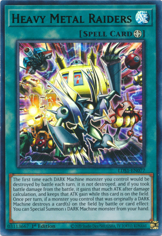 Heavy Metal Raiders (verde) [LDS1-EN077] Ultra raro 