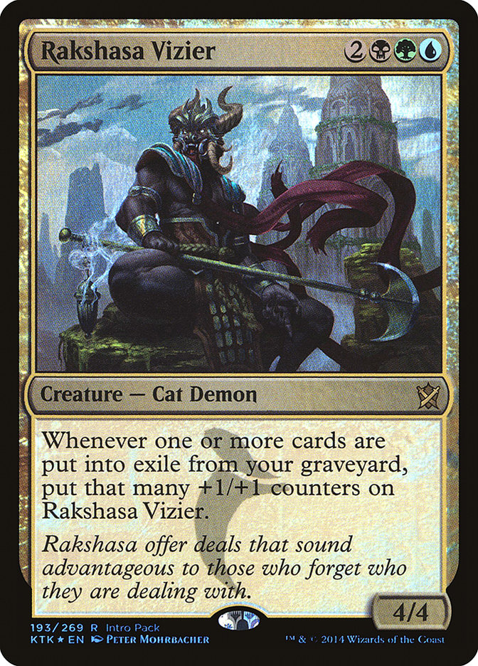 Rakshasa Vizier (paquete de introducción) [Promociones de Khans of Tarkir] 