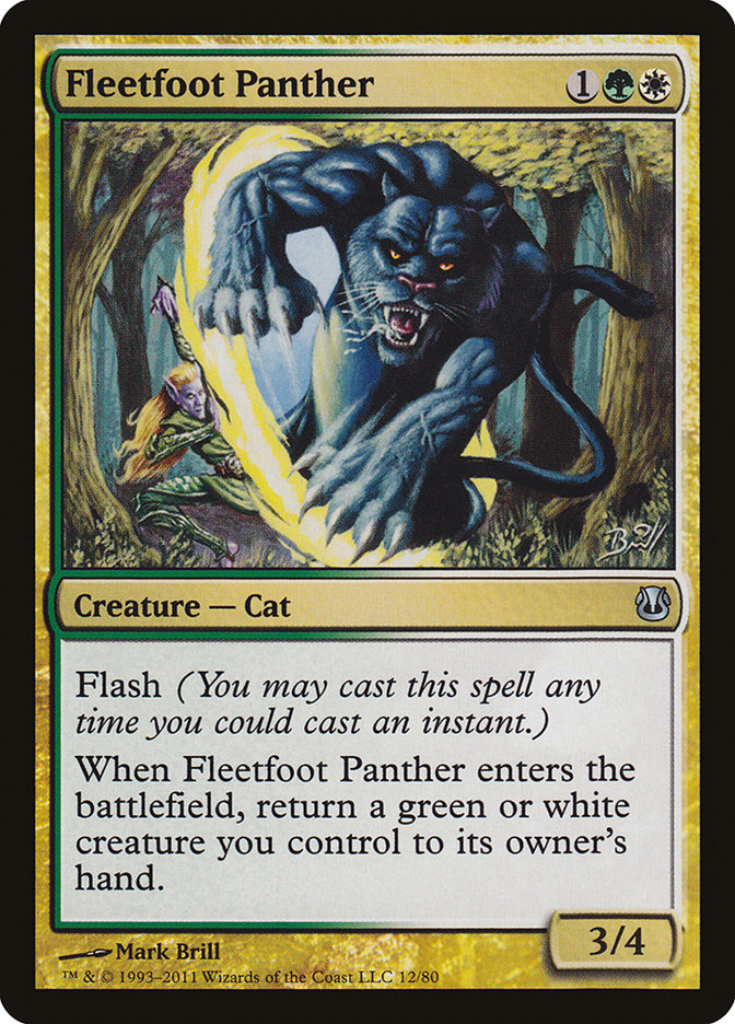 Fleetfoot Panther [Mazos de duelo: Ajani contra Nicol Bolas] 