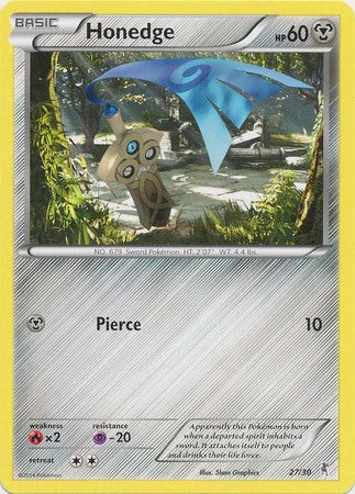 Honedge (27/30) [XY: Kit de entrenador 1 - Bisharp] 