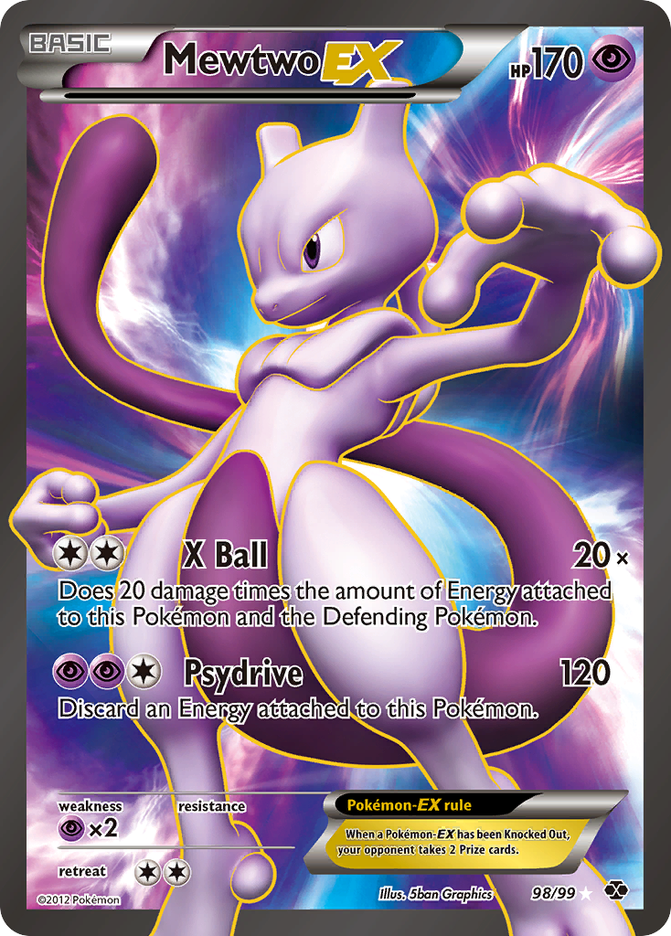 Mewtwo EX (98/99) [Blanco y negro: Próximos destinos] 