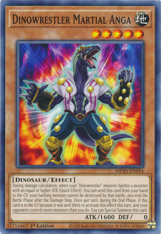 Dinowrestler Martial Anga [MP20-EN054] Común 