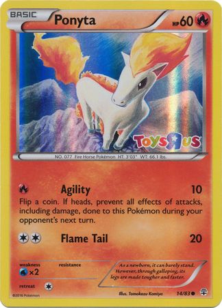Ponyta (14/83) (Promoción de Toys R Us) [XY: Generaciones] 