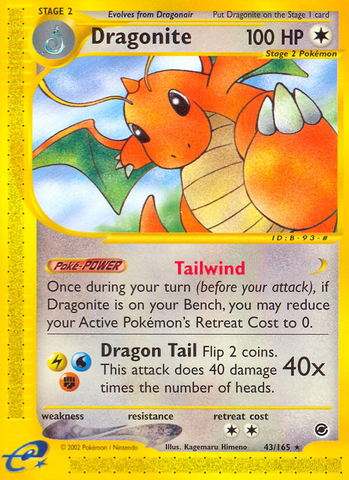 Dragonite (43/165) [Expedición: Conjunto básico] 