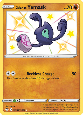 Yamask de Galar (SV065/SV122) [Espada y escudo: Destinos brillantes] 
