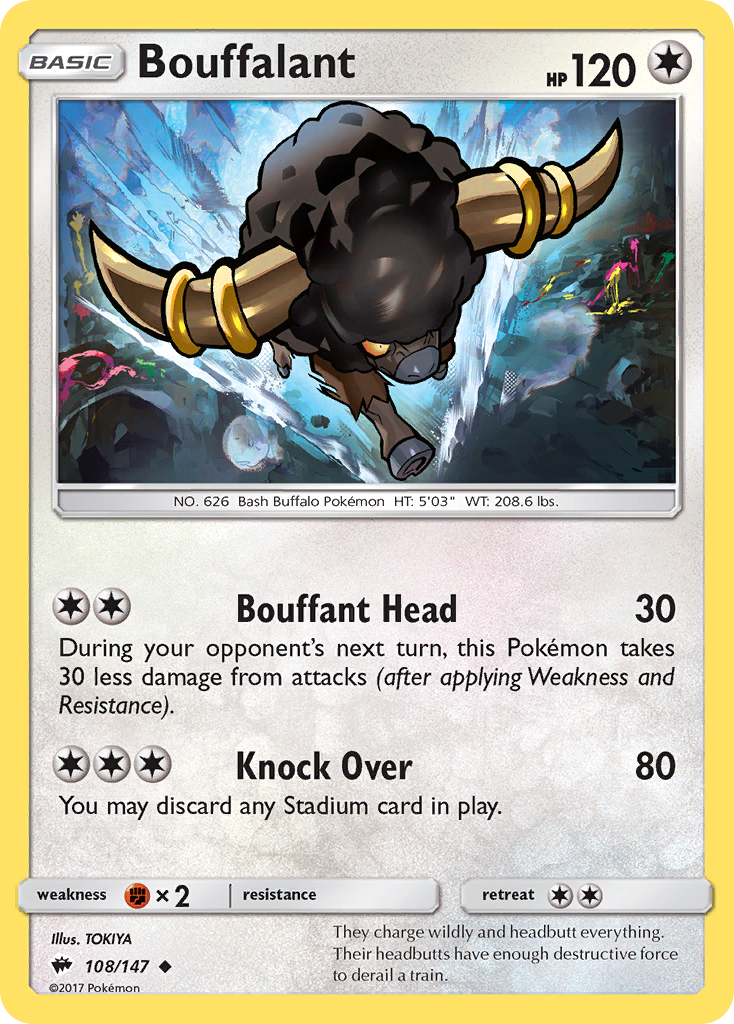Bouffalant (108/147) [Sol y Luna: Sombras ardientes] 