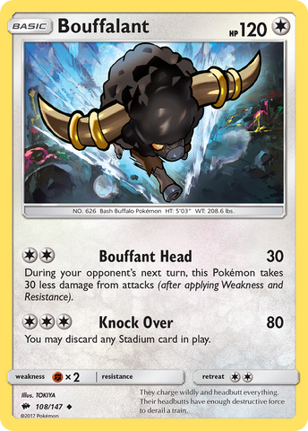 Bouffalant (108/147) [Sol y Luna: Sombras ardientes] 