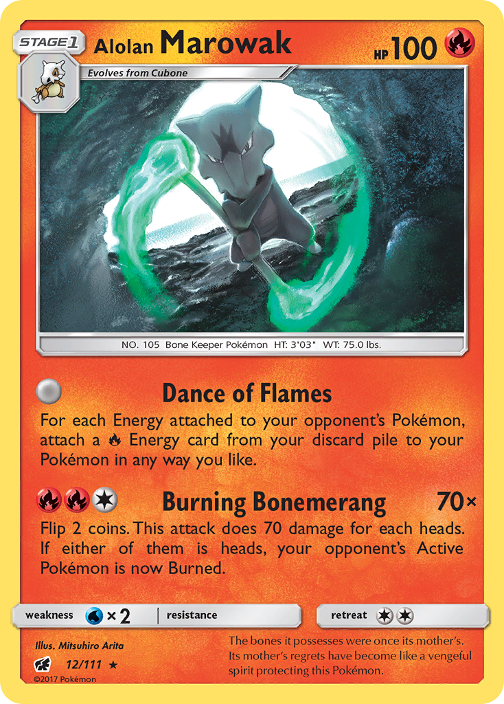 Alolan Marowak (12/111) [Sol y Luna: Invasión Carmesí] 