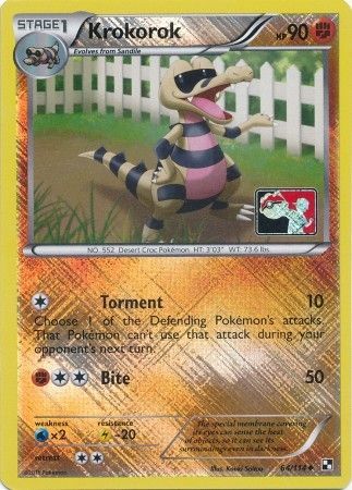 Krokorok (64/114) (Promoción de liga) [Blanco y negro: conjunto básico] 