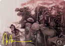 Tarjeta artística March of Burgeoning Life (firma estampada en oro) [Kamigawa: Neon Dynasty Art Series] 