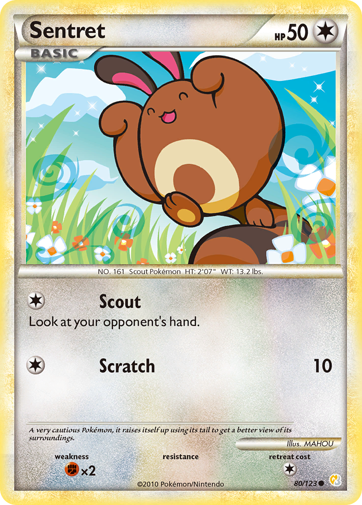Sentret (80/123) [HeartGold y SoulSilver: Conjunto básico] 