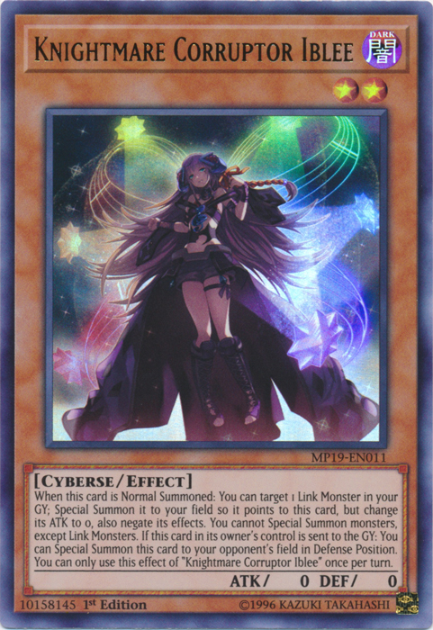 Knightmare Corruptor Iblee [MP19-EN011] Ultra raro 