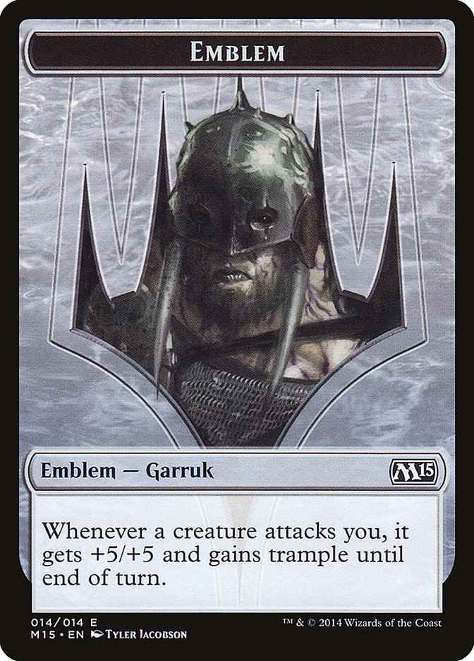 Garruk, emblema de Apex Predator [Fichas Magic 2015] 