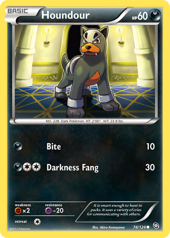 Houndour (74/124) [Blanco y negro: Dragones exaltados] 