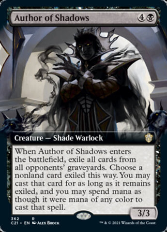Autor de Sombras (Arte extendido) [Commander 2021] 