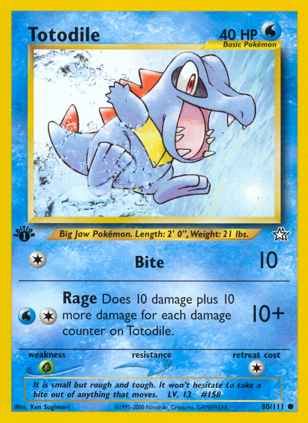 Totodile (80/111) [Neo Génesis 1.ª edición] 