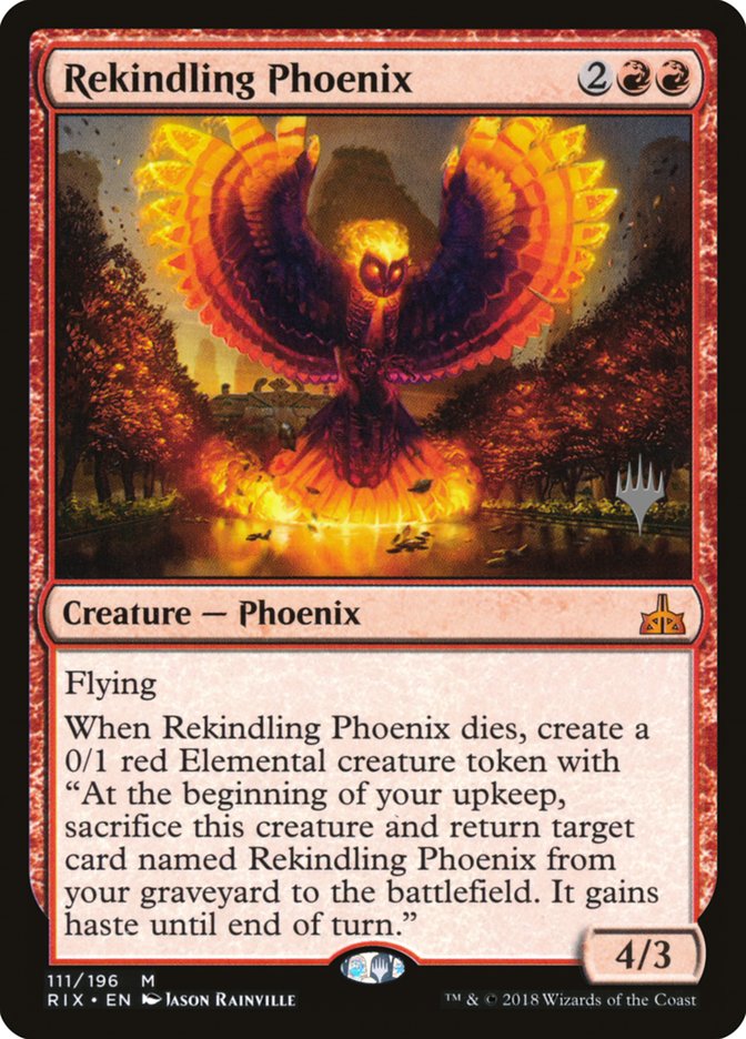 Rekindling Phoenix (Paquete promocional) [Rivals of Ixalan Promos] 
