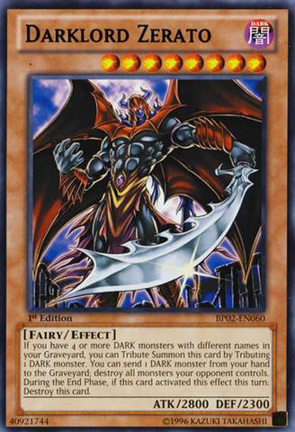 Señor Oscuro Zerato [BP02-EN060] Mosaico Raro 