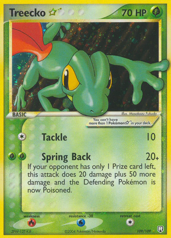 Treecko Star (109/109) [EX: El regreso del Equipo Rocket] 