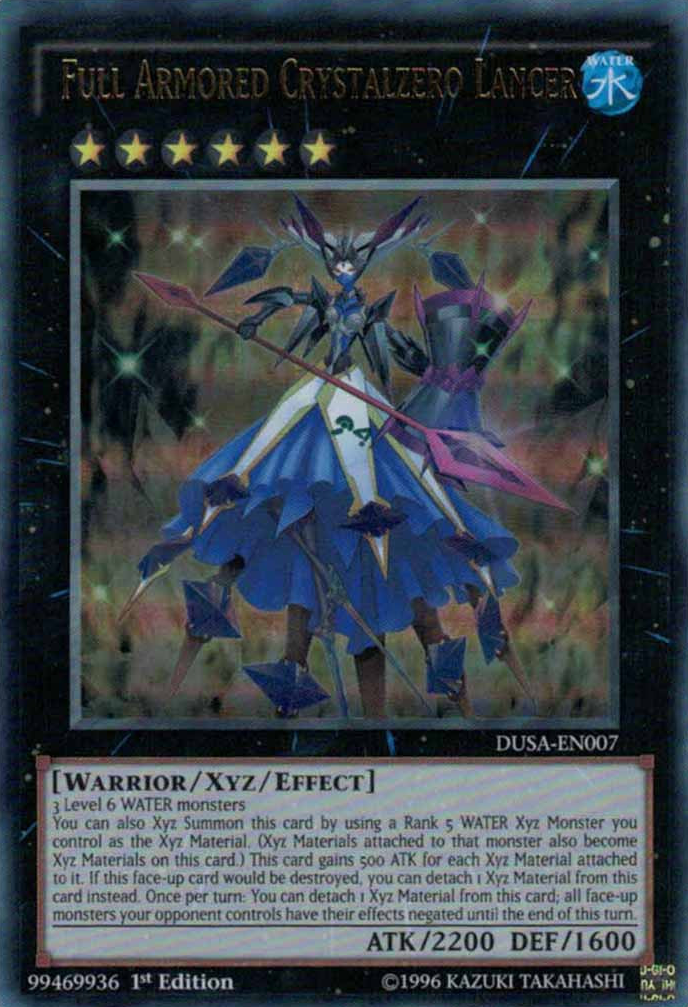 Lancer Crystalzero con armadura completa [DUSA-EN007] Ultra raro 