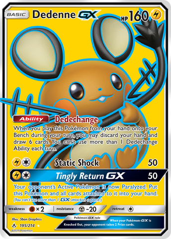 Dedenne GX (195/214) [Sol y Luna: Vínculos inquebrantables] 