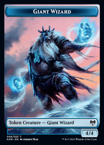 Ficha de mago gigante [Fichas Kaldheim] 