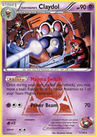Claydol del equipo Magma (34/11) [XY: Doble crisis] 