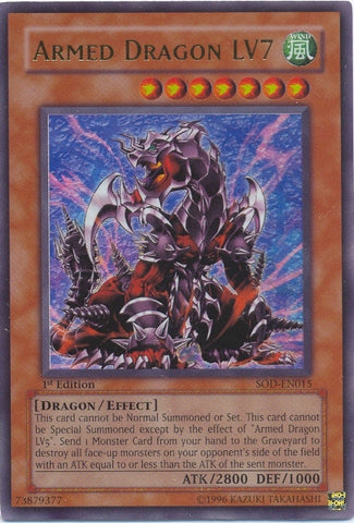 Dragón Armado LV7 [SOD-EN015] Ultra Raro 