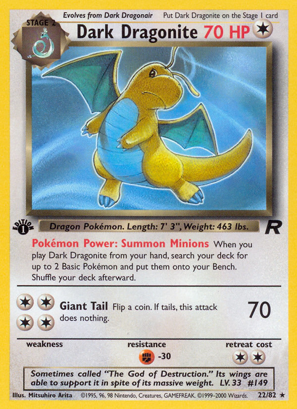 Dragonita Oscura (22/82) [Team Rocket 1.ª edición] 