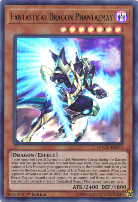 Dragón Fantástico Phantazmay [DUOV-EN074] Ultra Raro 